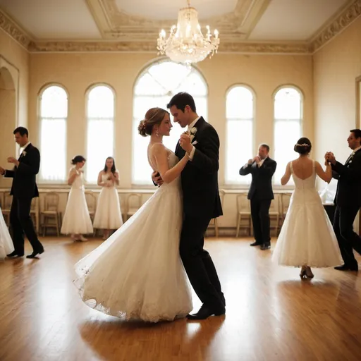 Prompt: Dance me to the wedding now, dance me on and on