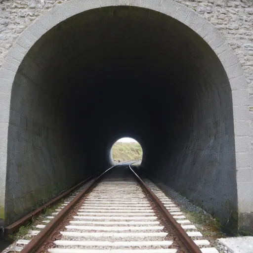 Prompt: Tunnel end