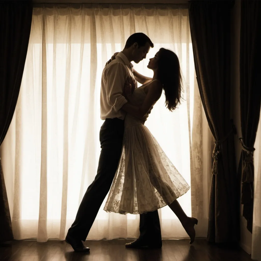 Prompt: Dance me through the curtains that our kisses have outworn