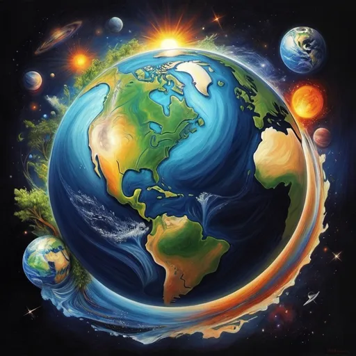 Prompt: New Earth Art