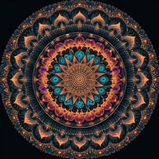 Prompt: Mandala fractal meditation 