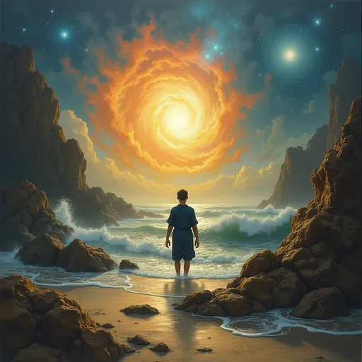 Prompt: Series of images with overall theme (title of song):

I Have Dreamed

The verses (images to artistically reflect words of verses):


I Have Dreamed

I have had a personal experience of God.
Not in thunder, nor in fire—
But in stillness, and in symbol.

I dreamed of a world made whole,
Where no force binds, no will imposes—
A world in harmony,

Like music, each soul a song.
We move in different keys and rhythms,
Yet where our notes align,
We play together.

No conductor but the One.
No need to direct each other’s melody.

Once, a penguin came—
A humble messenger, absurd and holy.

Twice, I saw salvation,
And mercy wrapped in light.
This is the vision I hold,
A future remembered from the dream.
Where love is the only law,
And beauty plays in every chord.
