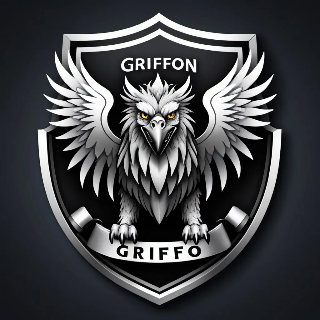 Prompt: Protego griffon. Logo.