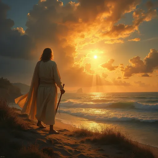 Prompt: I serve the God of glory,
Who spoke and stars took flight,
Declared His name to Moses,
A flame in desert night.
Not bound by man’s tradition,
Nor carved by hands of clay—
His Word, alive and burning,
Still speaks to me today.
His mercy—onbeskryflik,
Too vast for tongue to frame,
Yet near enough to whisper
The power of His name.
He gave me breath and reason,
He placed the choice in me;
To walk the path of worship,
And serve Him joyfully.
All earth and I am groaning,
For heaven’s song begun—
Let justice roll like rivers,
Let all things find the Son.
I choose His will, His wonder,
My soul in Him is free—
The risen Christ, my anchor,
Who reigns eternally.


(Note; 24 images following the words of the poem above forming one cohesive whole)