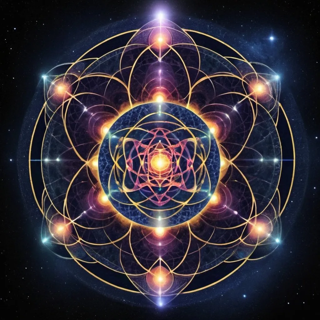 Prompt: Creator God Sacred Geometry