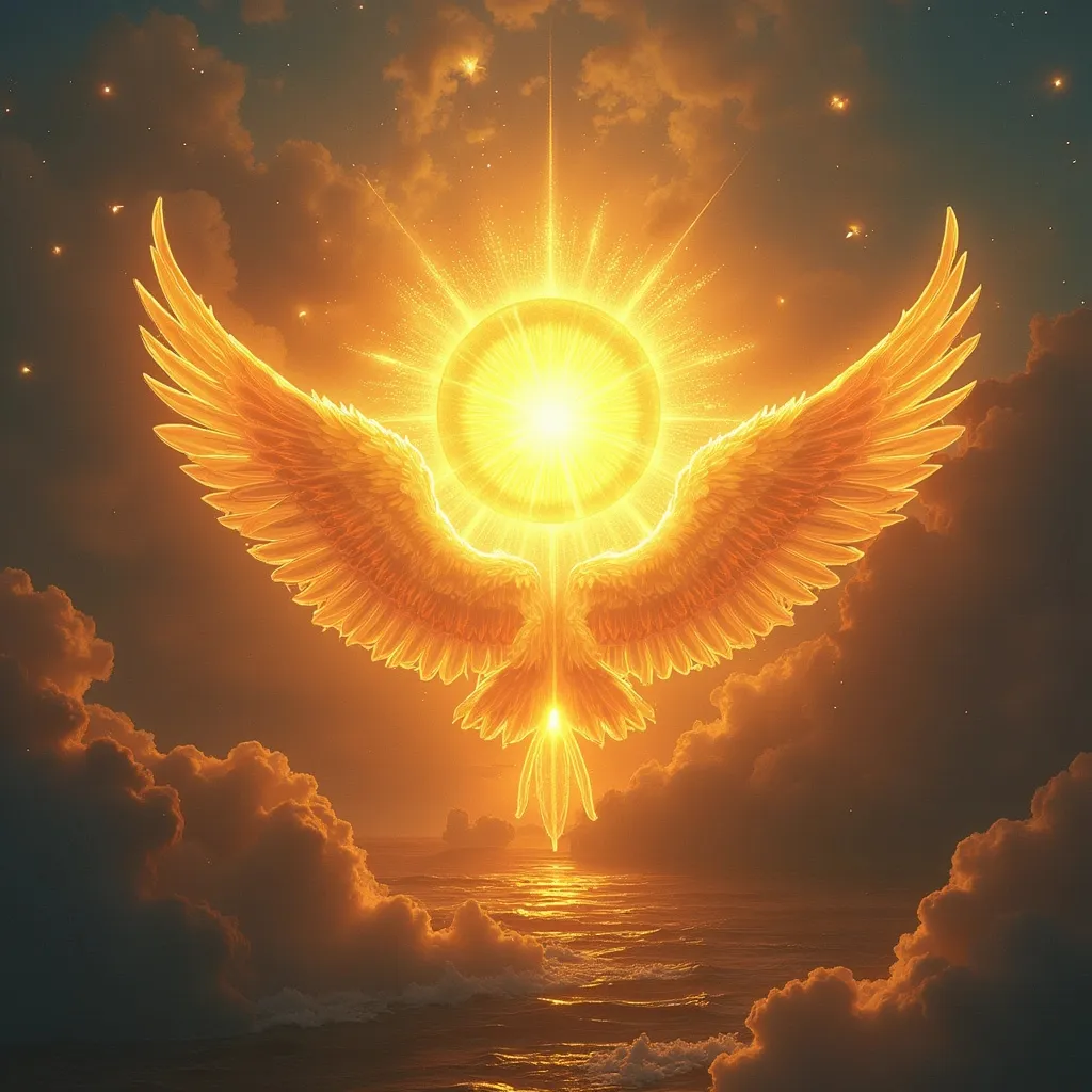 Prompt: 
"The Sun of Righteousness shall arise with healing in His wings
