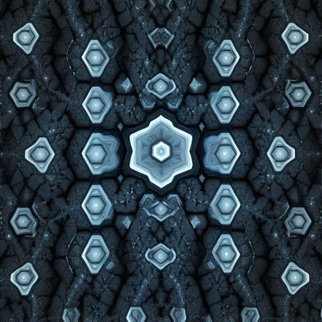 Prompt: Hexagon fractal pattern 