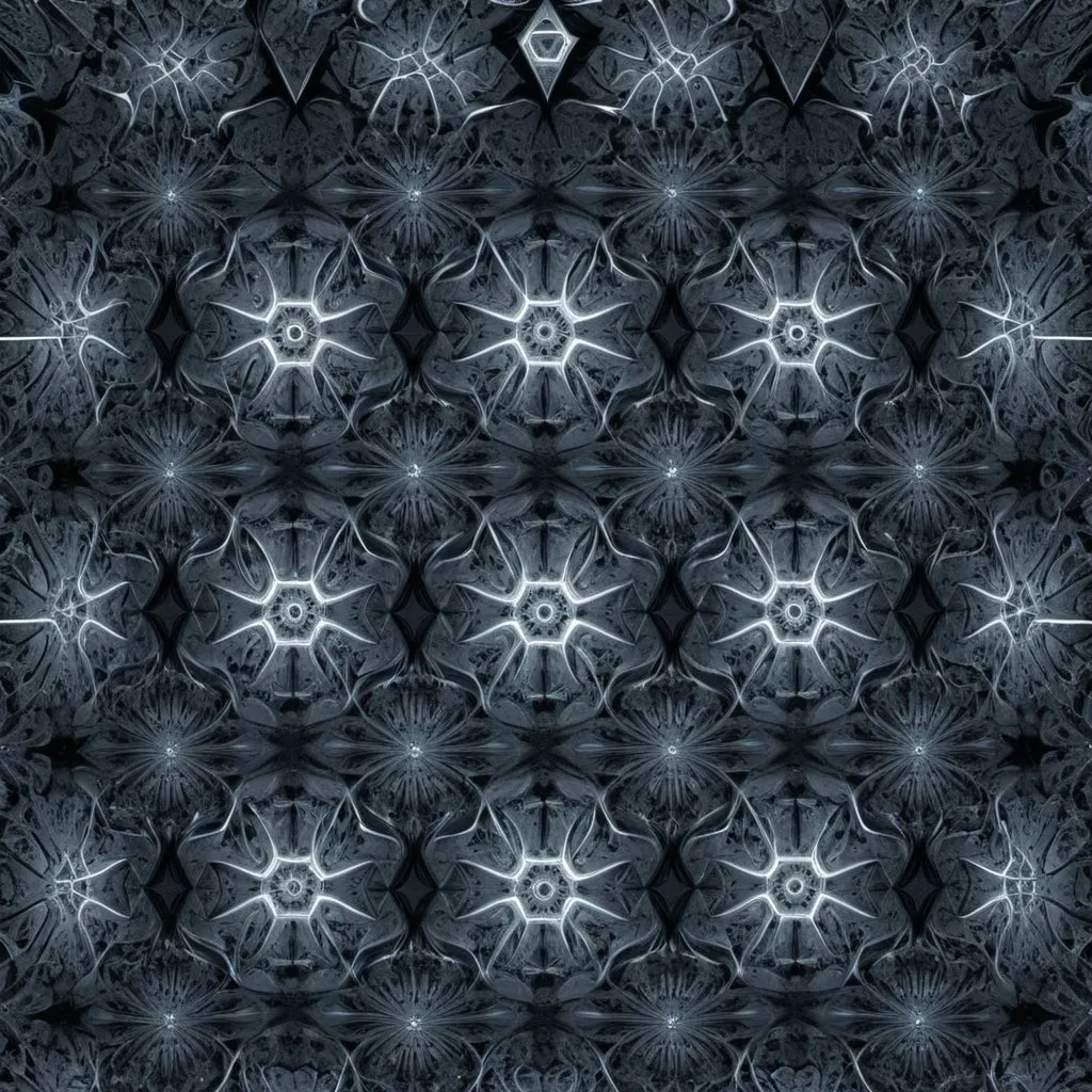 Prompt: Hexagonal fractal pattern