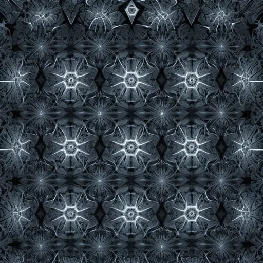 Prompt: Hexagonal fractal pattern