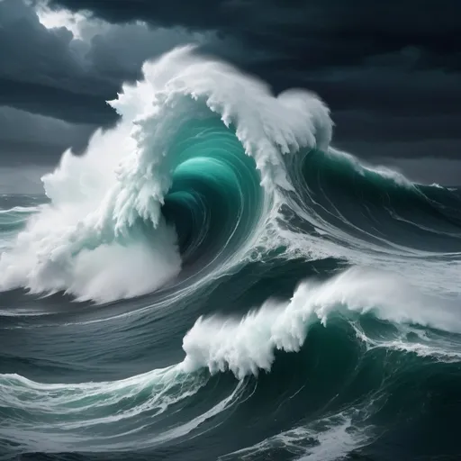 Prompt: Rogue waves