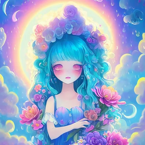 cute adorable funky psychedelic rainbow imaginary fa