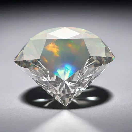 Prompt: A diamond with opal stone for branding