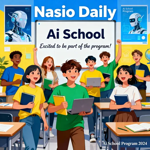 Prompt: attending Nasio daily , for Ai school we are so excited to be part for this program 

