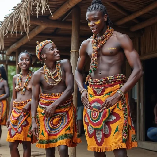 Prompt: Paying Zulu ladies 