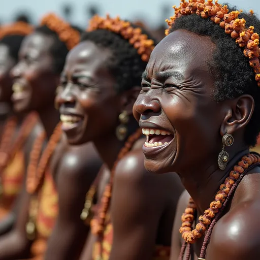 Prompt: Crying Zulu women 