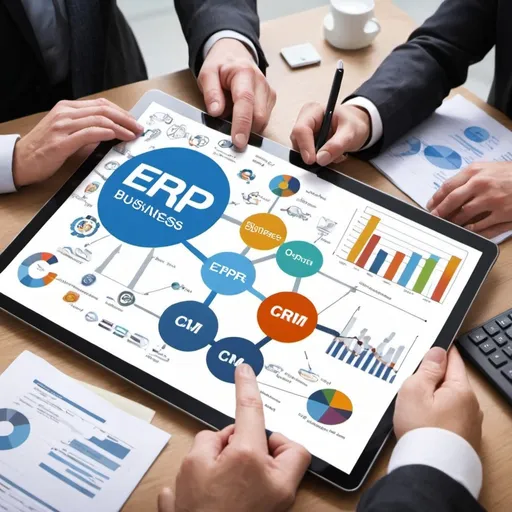 Prompt: Integration of ERP software and CRM software to get the best business solutions