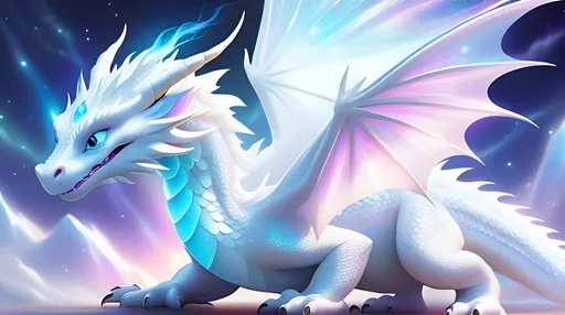Prompt: cute cartoon white dragon,light fury, no background, stunning, mythical being, energy, textures, iridescent and luminescent scales, breathtaking beauty, pure perfection, divine presence, unforgettable, impressive, breathtaking beauty, Volumetric light, auras, rays, vivid colors reflects
