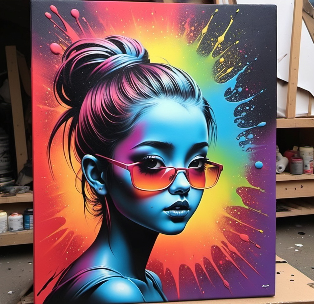 Spray paint art