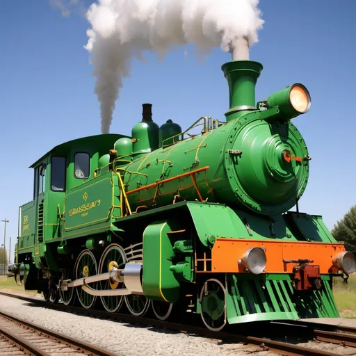 Prompt: Grassman's vector analysis  locomotive