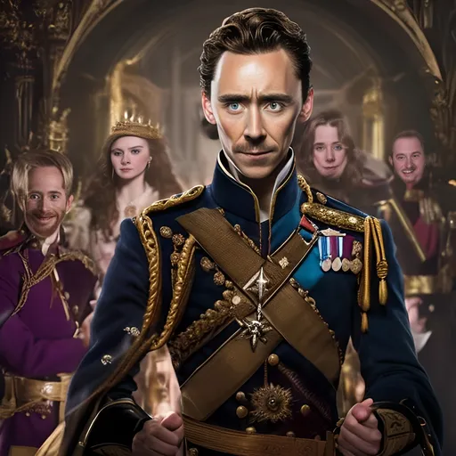 Prompt: Realistic picture of  Tom Hiddleson 
As a prince 