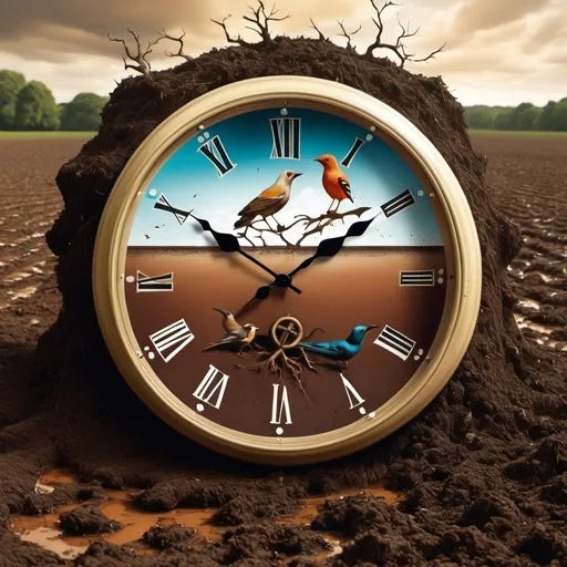 Prompt: Surrealism
Clock
Soil
Birds
Water