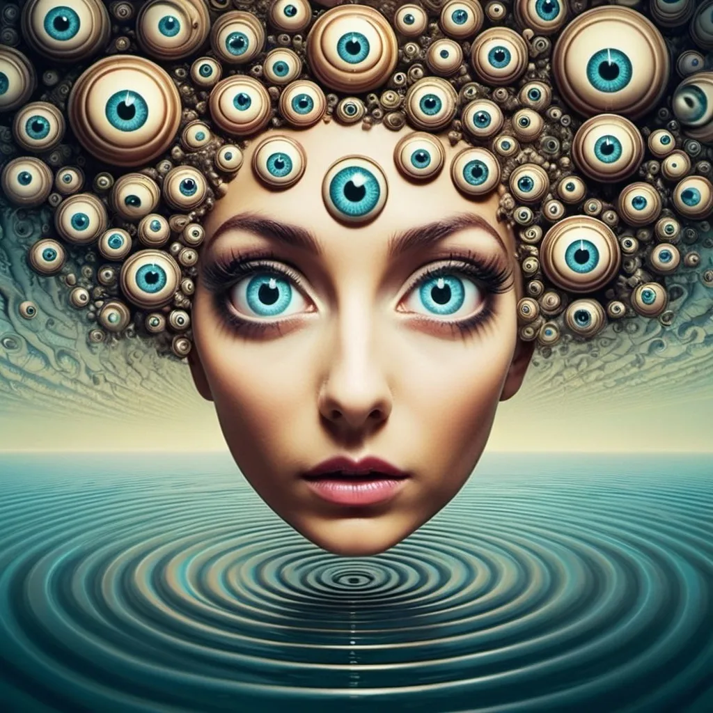 Prompt: Surrealism
Floating
Unreal
Hypnotize 
Eyes