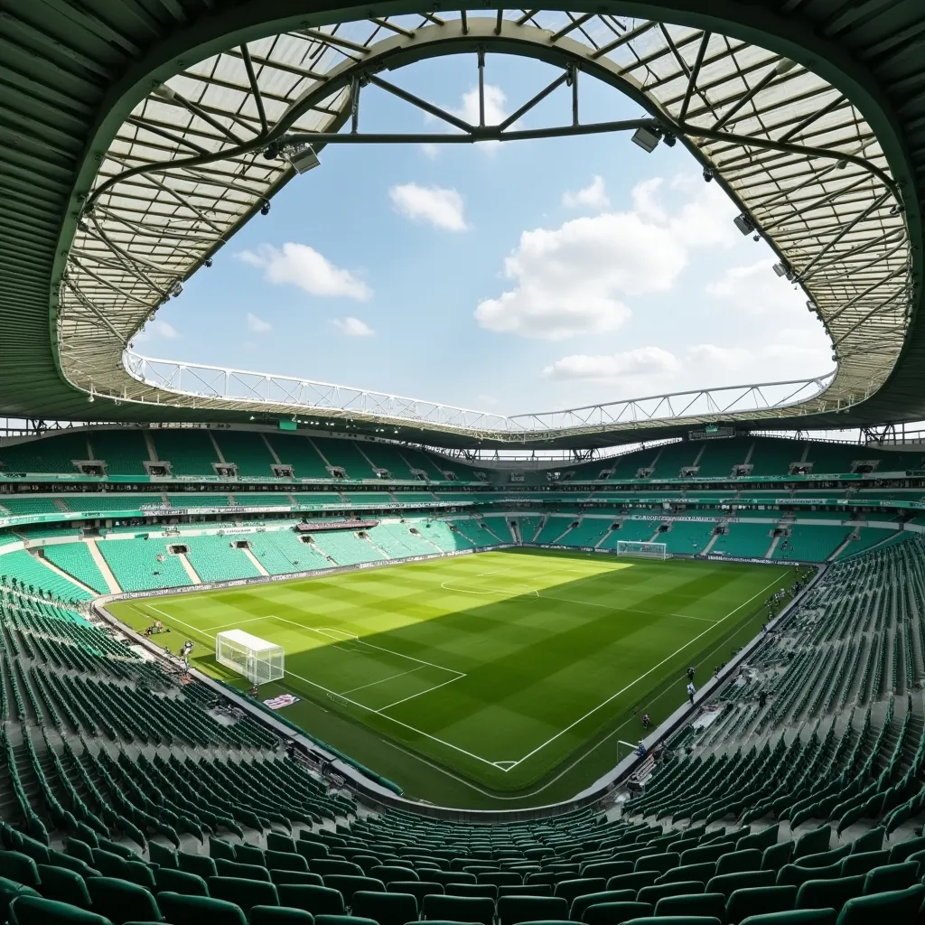 Prompt: Un stade de football de saint etienne 