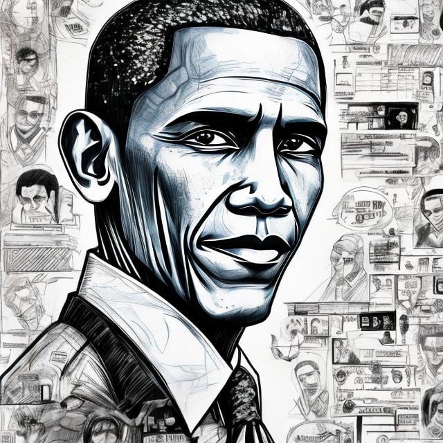 Prompt: Anime Obama detailed