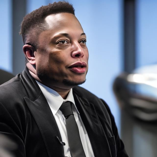 Prompt: Black Elon Musk