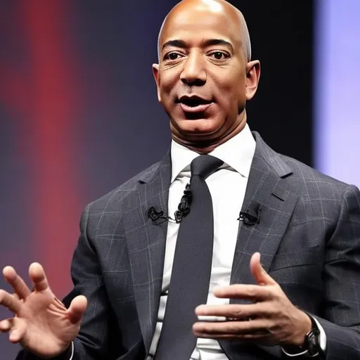 Prompt: Black Jeff Bezos