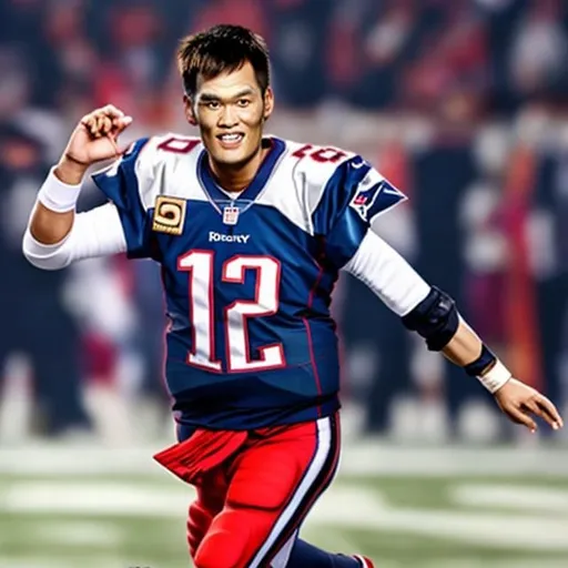 Prompt: Asian Tom Brady