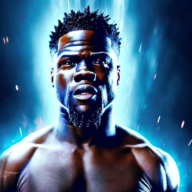 Prompt: Ultra instinct Kevin Hart