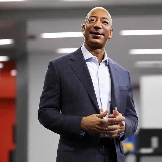 Prompt: Black Jeff Bezos