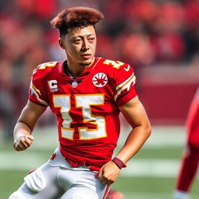 Prompt: Asian Patrick Mahomes