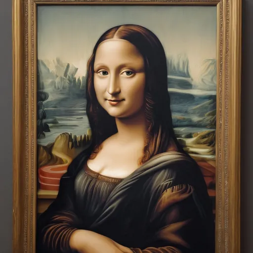 Prompt: copy the monalisa painting