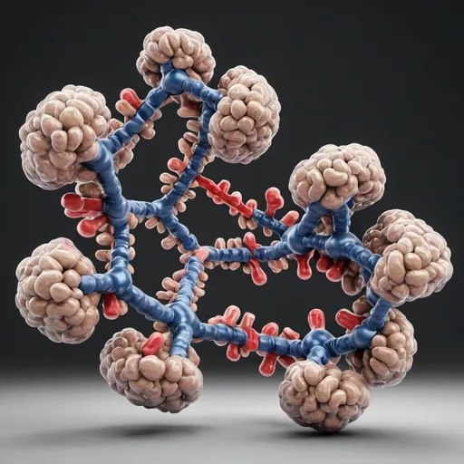 Prompt: draw me sialytransferase protein structure with clear background