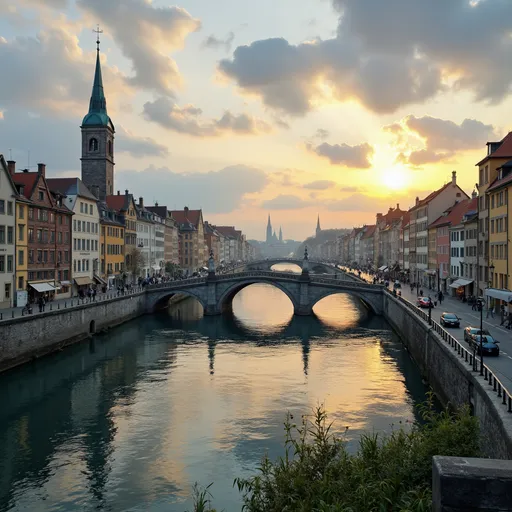 Prompt: Create a video on travelling across Europe with background music 