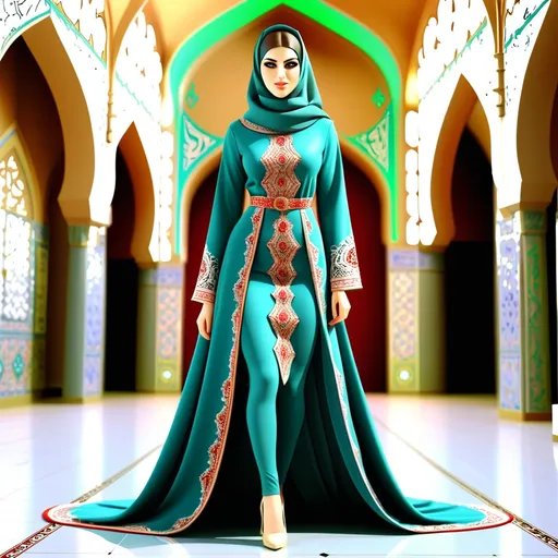 Prompt: Designing special clothing models using Iran