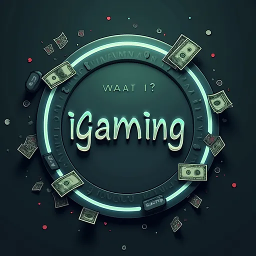 Prompt: faca a capa da minha primeira aula que se chama oque e igaming faca ela neste tamanho 1280 × 720 quer algo melhor meu curso tem nada haver com isso poa a palavra igaming no meio em destque umas coisas de dinheiro em volta uam coisa top
