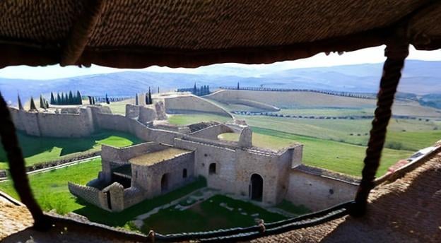 Prompt: cacería medieval en el espacio exterior, jinetes a caballo, armaduras medievales , ciudadanos campesinos