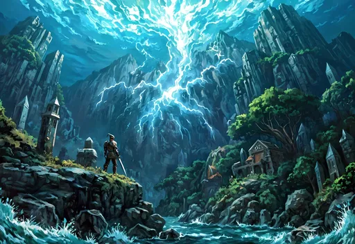 Prompt: Chronicles of Aetheria: Destiny Forged in Magic and Steel"*  

**Latar Belakang Dunia:**  
Di dunia Aetheria, para dewa kuno menciptakan enam "Sumber Kehidupan" yang mengalirkan energi magis ke seluruh negeri. Namun, setelah perang ribuan tahun melawan Penghancur Kegelapan, Sumber-Sumber itu terpecah menjadi pecahan-pecahan kristal yang tersebar di seluruh penjuru: di puncak gunung berapi yang bergejolak, di jantung hutan purba yang terlupakan, hingga di dasar lautan yang dihuni makhluk raksasa. Sebagai *Soulbound*—manusia terpilih yang darahnya terikat dengan energi Sumber—kamu harus memilih jalan hidup: menjadi pahlawan, perajin, penjelajah, atau bahkan penjahat, sambil menghadapi konspirasi para kultus yang ingin membangkitkan kekuatan Penghancur Kegelapan.  

**Karakter Utama (Kamu):**  
- **Ras:** Pilih antara manusia, elf penjaga hutan, dwarf pengukir gunung, kitsune penipu cahaya, atau orc pengembara.  
- **Kelas Kehidupan:**  
  1. **Ksatria Api** (Tempur: Menguasai pedang yang terbakar dengan energi magma).  
  2. **Penjalin Mimpi** (Sihir: Menciptakan ilusi atau memasuki mimpi orang lain).  
  3. **Perajin Arkana** (Kreasi: Menempa senjata legendaris atau perhiasan magis).  
  4. **Pemburu Hadiah** (Explorasi: Mencuri harta karun atau menjinakkan makhluk mitos).  
  5. **Dukun Kegelapan** (Jalan ilegal: Menyembah dewa terlarang atau memanipulasi jiwa).


Mekanika Utama (Jika untuk Game):**  
- **Sistem Moral Dinamis:** Setiap pilihan (menyelamatkan desa vs. mengorbankan warga untuk kekuatan) mengubah penampilan dan reputasimu.  
- **Simulasi Ekonomi:** Bangun bengkel, perdagangkan barang langka, atau monopoli pasar kristal magis.  
- **Pertemanan & Perseteruan:** Setiap NPC memiliki backstory unik; bantu seorang alkemis gila menemukan ramuan keabadian, atau khianati sekutumu untuk mengambil kekuatan mereka.  
- **Event Dunia Terbuka:** Badai magis mengubah geografi, festival bulan ganda membuka portal ke dimensi paralel.  