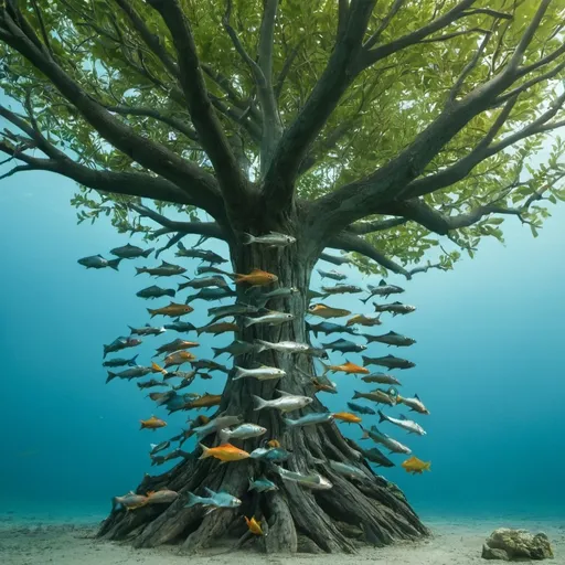 Prompt: Fish tree
