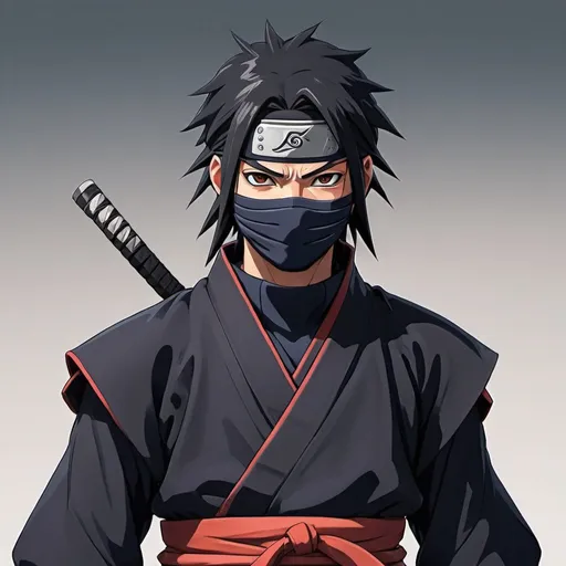 Prompt: smart, ambitious, stubborn, likes challenging, and arrogant ninja. He grows in a situation that required him to be the best ninja in order to reach his goal. First, he is a smart ninja. He was born from a family who become the leader of his clan, Uchiha.anime