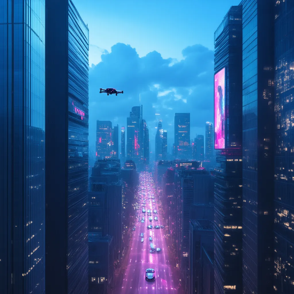 Prompt: city in the future 
