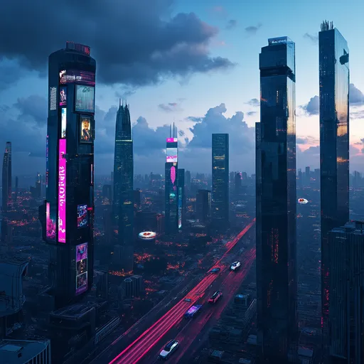 Prompt: city in the future 
