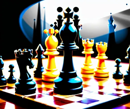 Prompt: create a landing page Image or the back ground image for the chess club tournament and make it in 4K ultra he pro