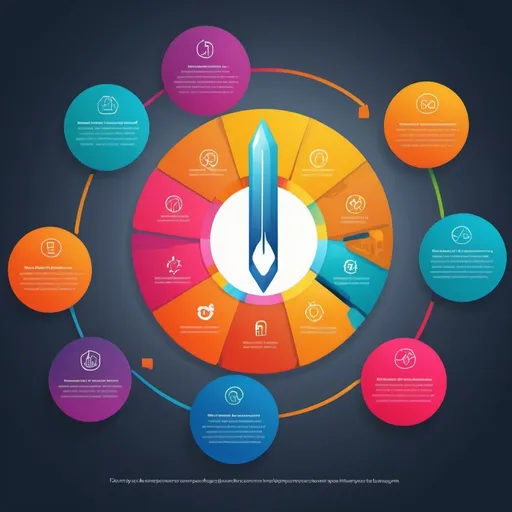 Prompt: (2D illustration as a process digram) dynamic training program, visual theme of working & improving, development cycle representation, engaging visuals of reviews & feedback, vibrant colors to depict energy and motivation, educational elements subtly integrated