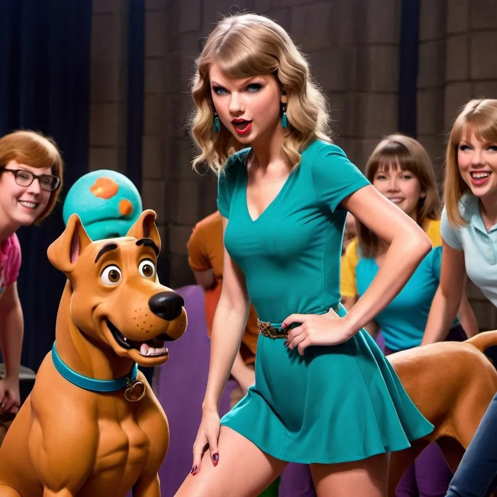 Prompt: taylor swift is a scooby doo charater