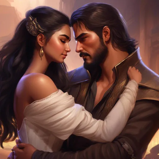 Prompt: <mymodel>  realistic portrait of Ana Amari and Jesse McCree from Overwatch, in love, young Ana, young Jesse,  black hair, warm, love, desire, welcoming, embrace, kiss, overwatch, artstation by c home, futuristic, overwatch, 


beautiful, alluring, inviting, desire, want, 

soft diffused lighting, 

realistic,
