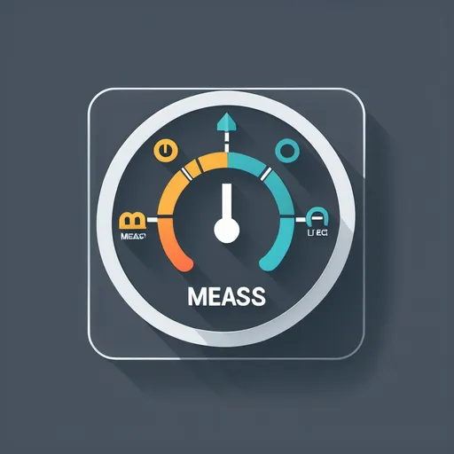 Prompt: create a 24 x 24 px flat modern icon with transparent background for a Measurement Analysis (MeasAN) Tool 